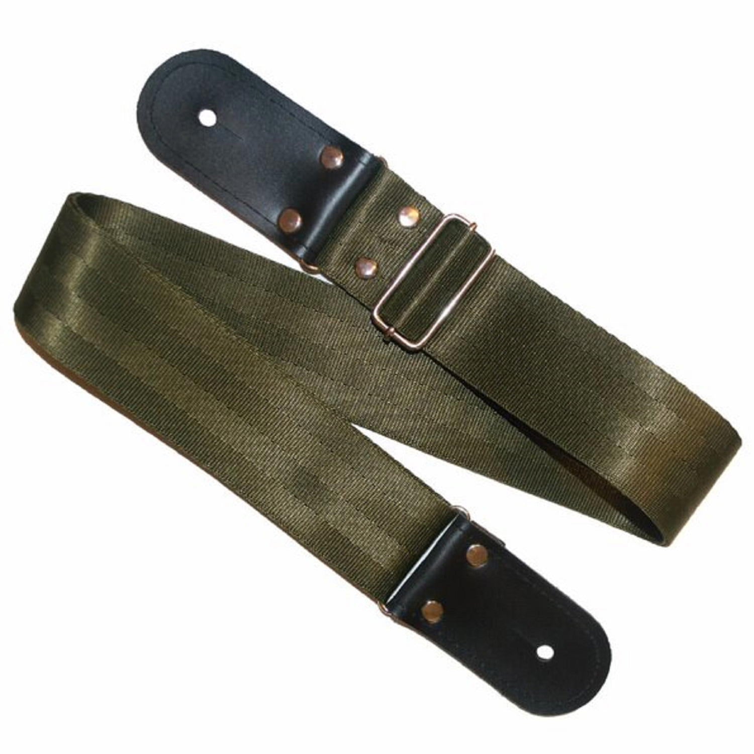 Kidam Cinturón seguridad nylon verde militar