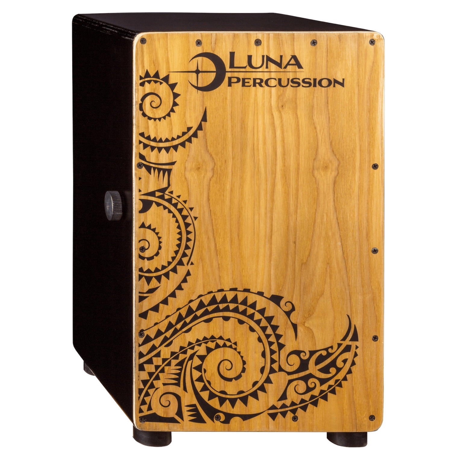 LUNA TATTOO CAJON BLACK WITH BAG Cajón de percusión