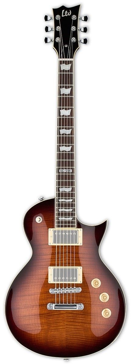 LTD GUIT EL LTD EC-256 FM DARK BROWN SB