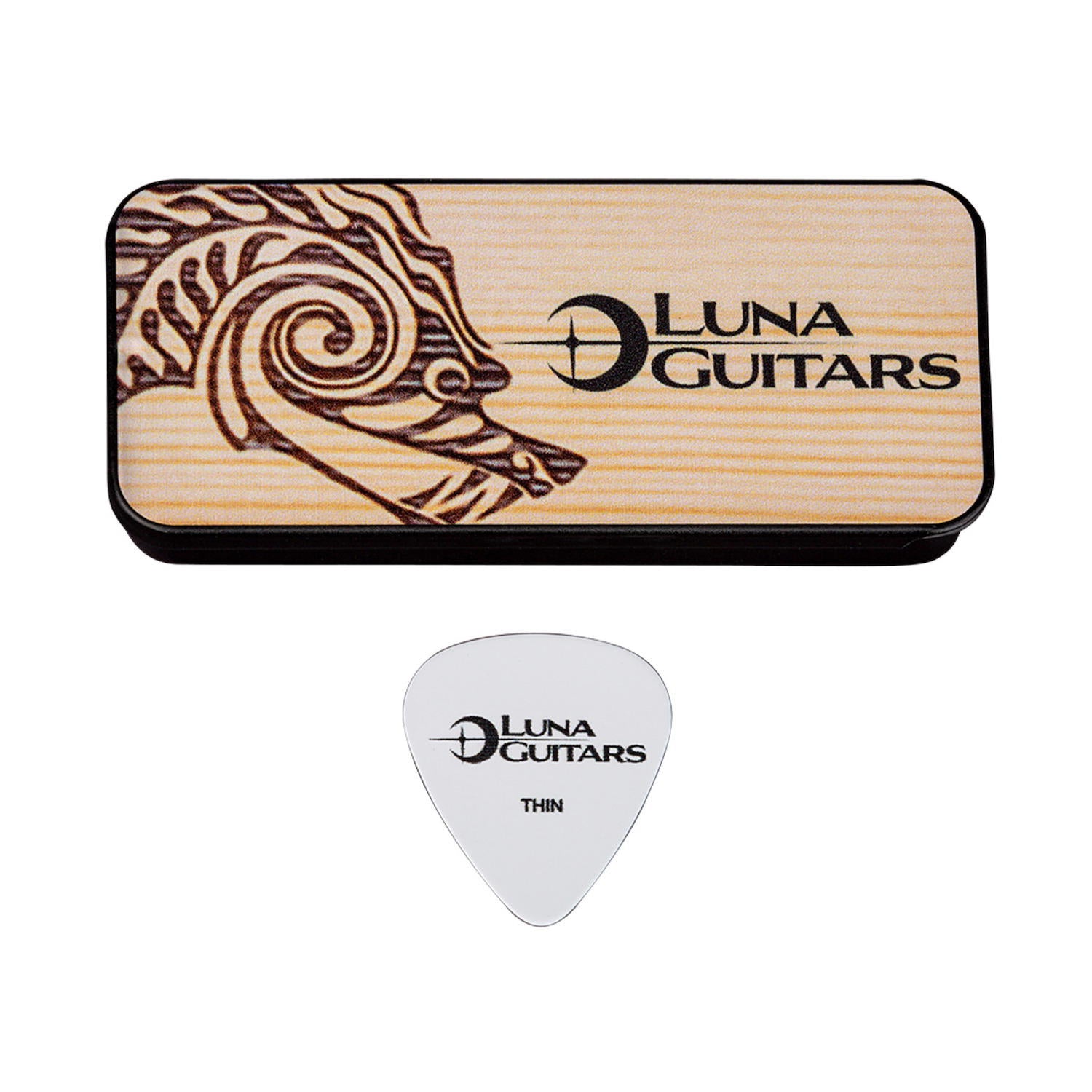 LUNA PICK TIN LIGHT 0.73MM 6 PCS Púa de guitarra