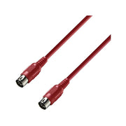 Adam Hall K3MIDI0150RED Cable MIDI 1,5m Rojo