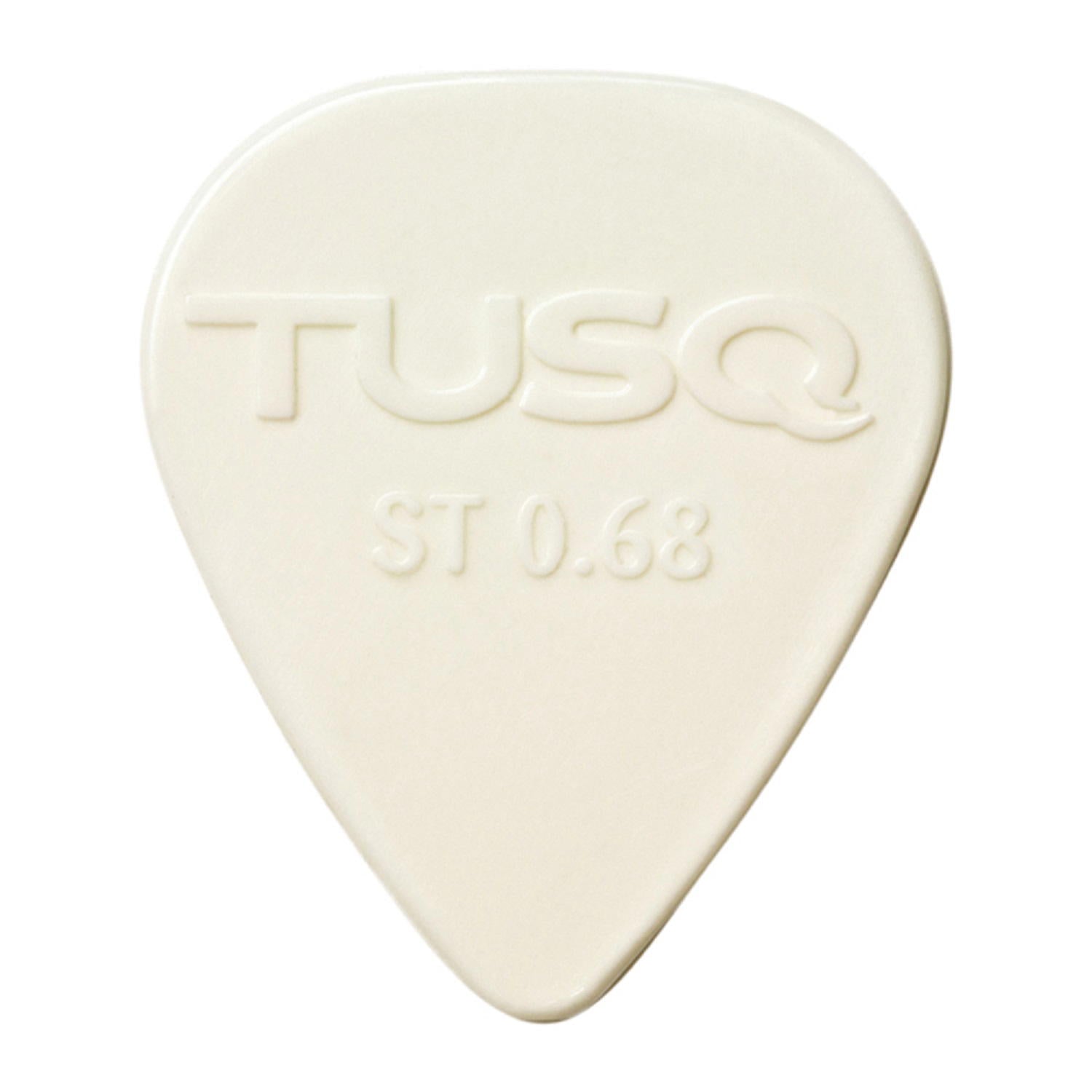 TUSQ Standard Pick .68mm White (Bright) - 6 Pack