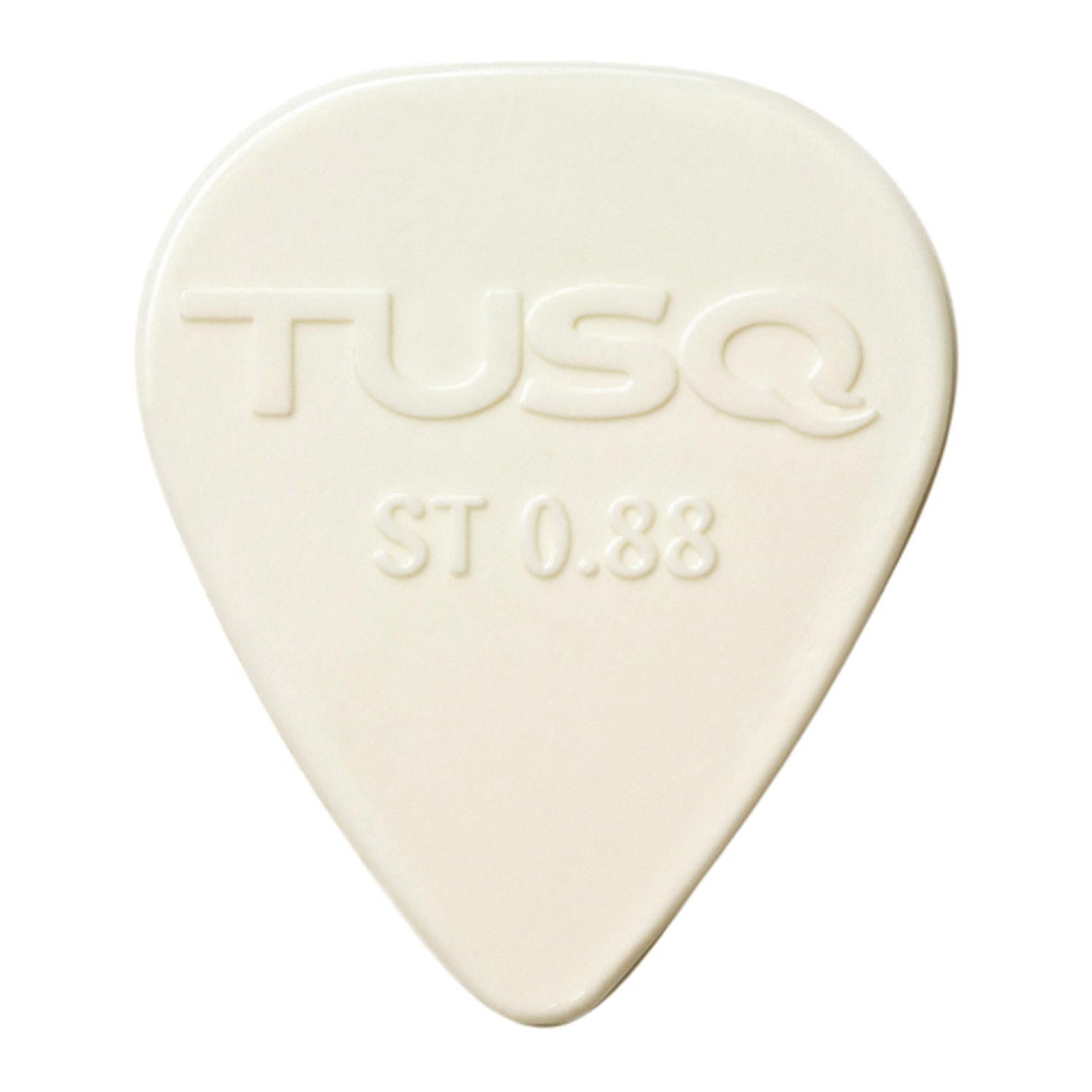 TUSQ Standard Pick .88mm White (Bright) - 6 Pack