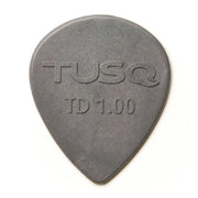 TUSQ Tear Drop Pick 1mm Gray (Deep) 6 Pack