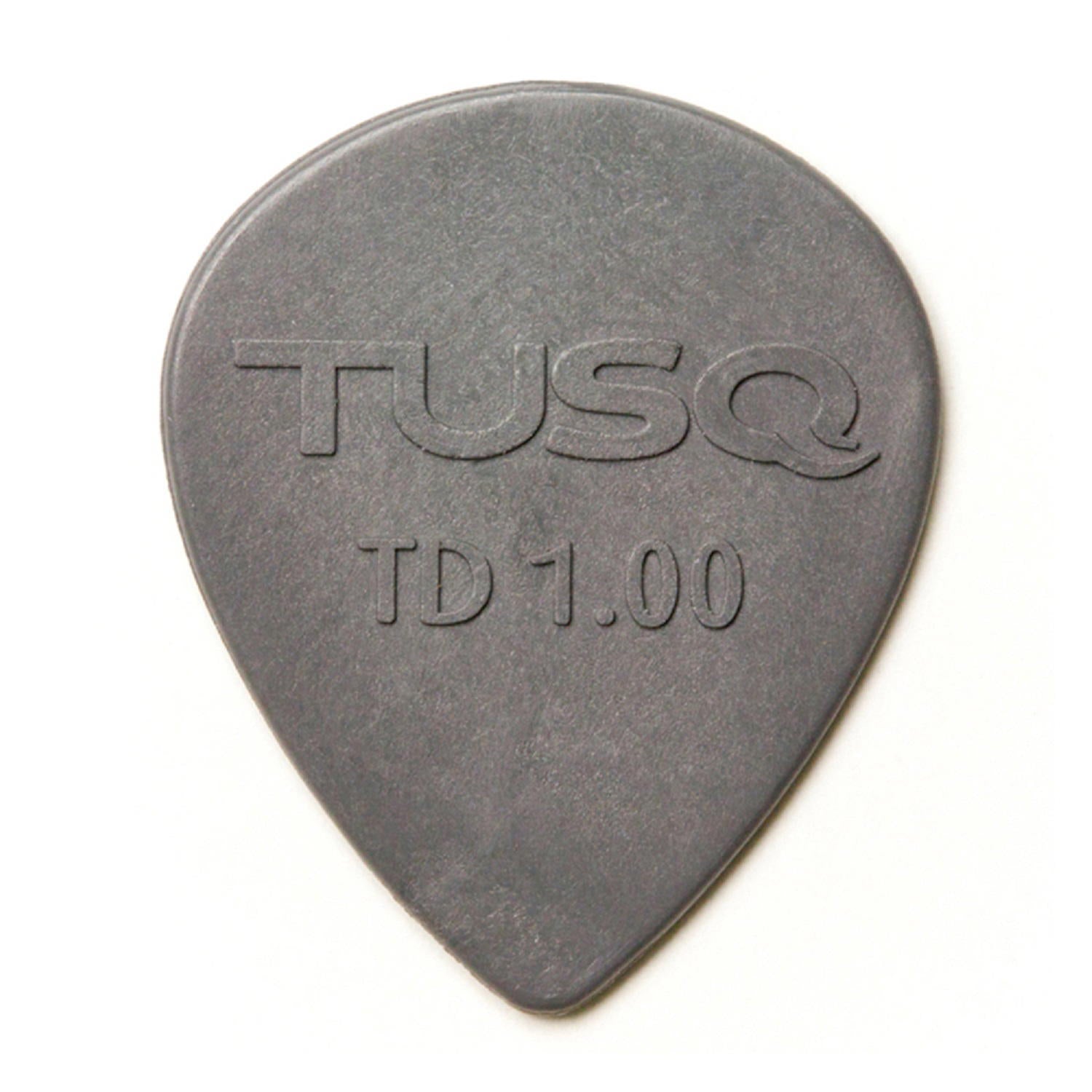 TUSQ Tear Drop Pick 1mm Gray (Deep) 6 Pack