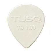 TUSQ Tear Drop Pick 1mm White (Bright) 6 Pack