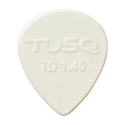 TUSQ Tear Drop Pick 1.4mm White (Bright) 6 Pack