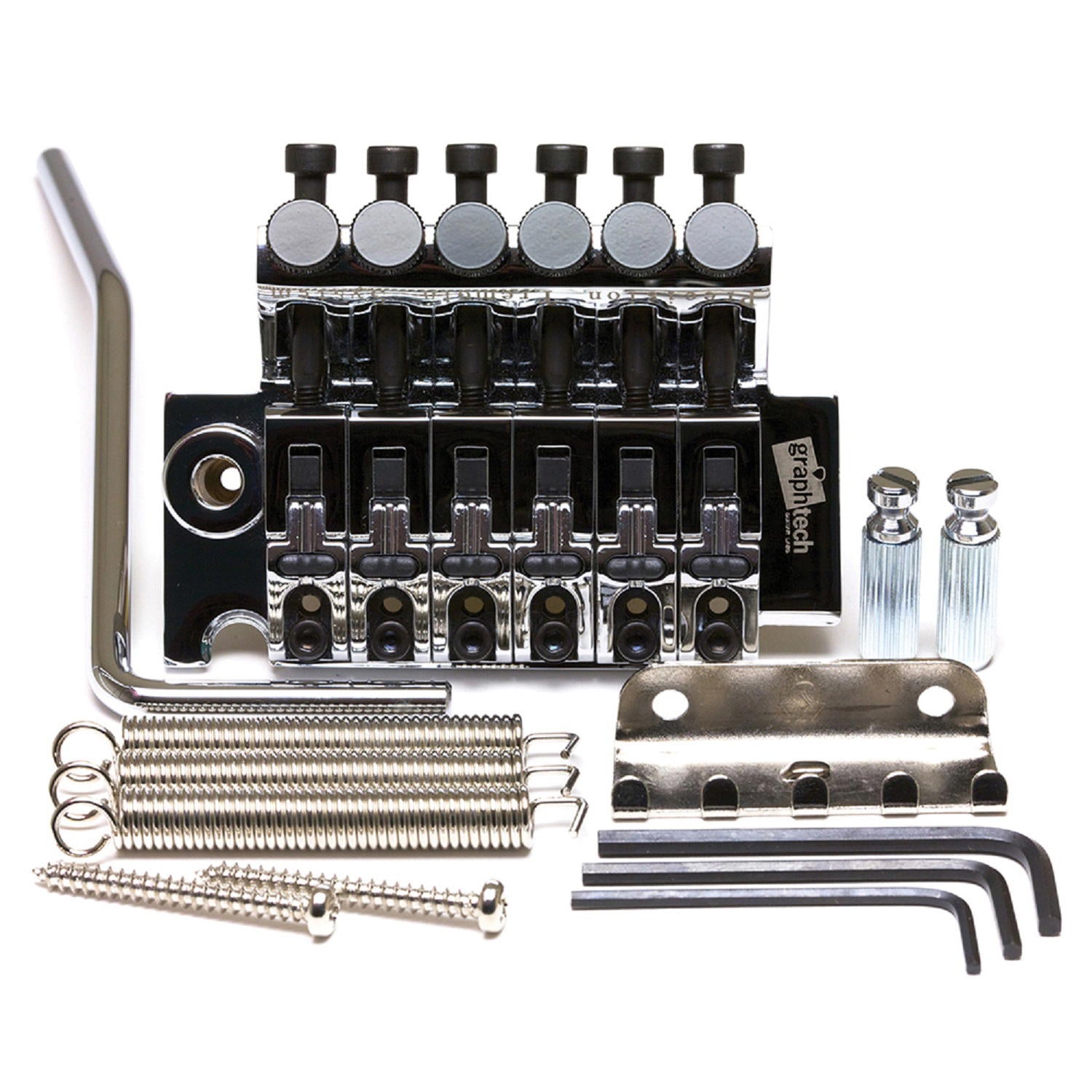 TUSQ String Saver Floyd Rose Bridge With String Saver Inserts Chrome