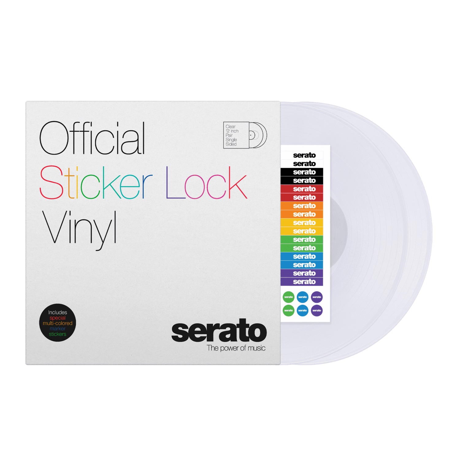 SERATO STICKER LOCK VINYL (PAREJA)