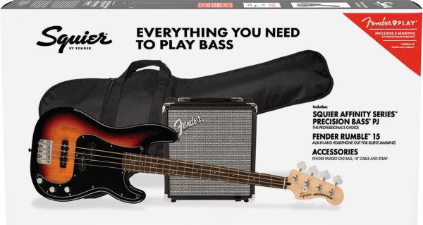 SQUIER PACK PRECISION 3T SB AFFINITY Y RUMBLE 15