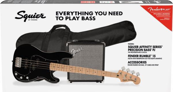 SQUIER PACK PRECISION BLK AFFINITY Y RUMBLE 15