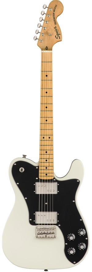 SQUIER CLASSIC VIBE 70 TELE DLX OLYMPIC WHITE MN