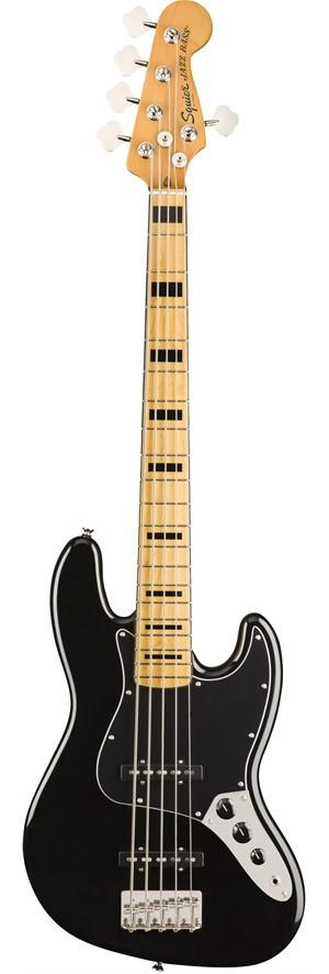 SQUIER CLASSIC VIBE 70 JAZZ BASS V NEGRO MN 5 CUERDAS