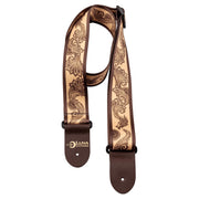LUNA GUITAR STRAP HENNA DRAGON Correa para guitarra