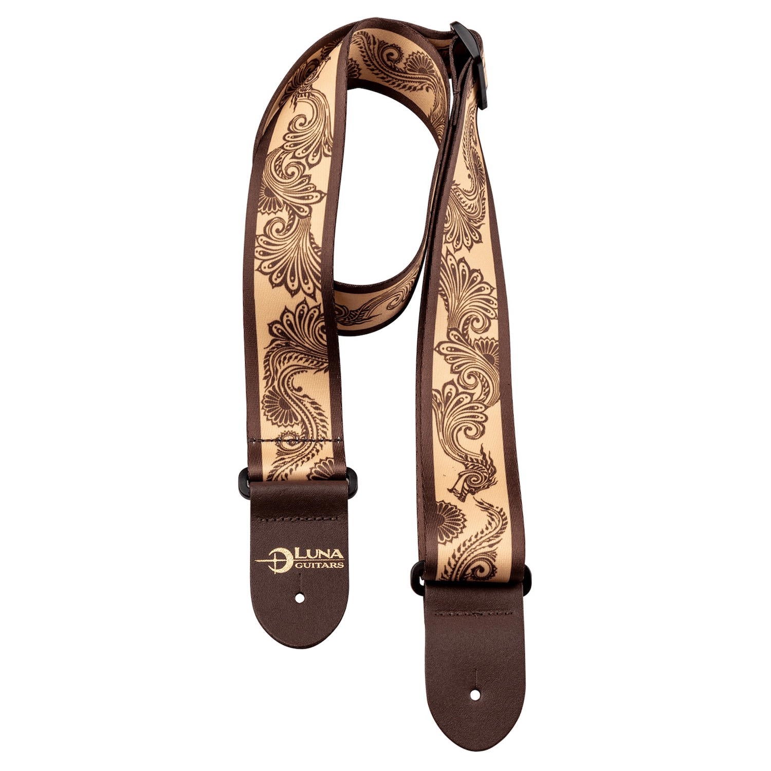 LUNA GUITAR STRAP HENNA DRAGON Correa para guitarra