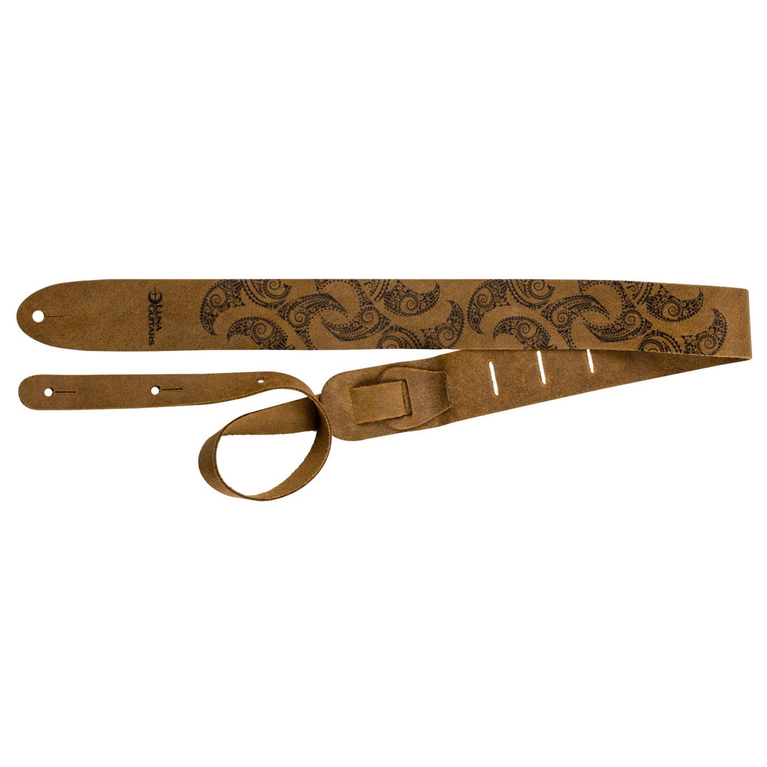 LUNA GUITAR STRAP LEATHER BROWN Correa para Guitarra
