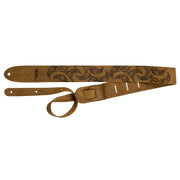 LUNA GUITAR STRAP LEATHER BROWN Correa para Guitarra