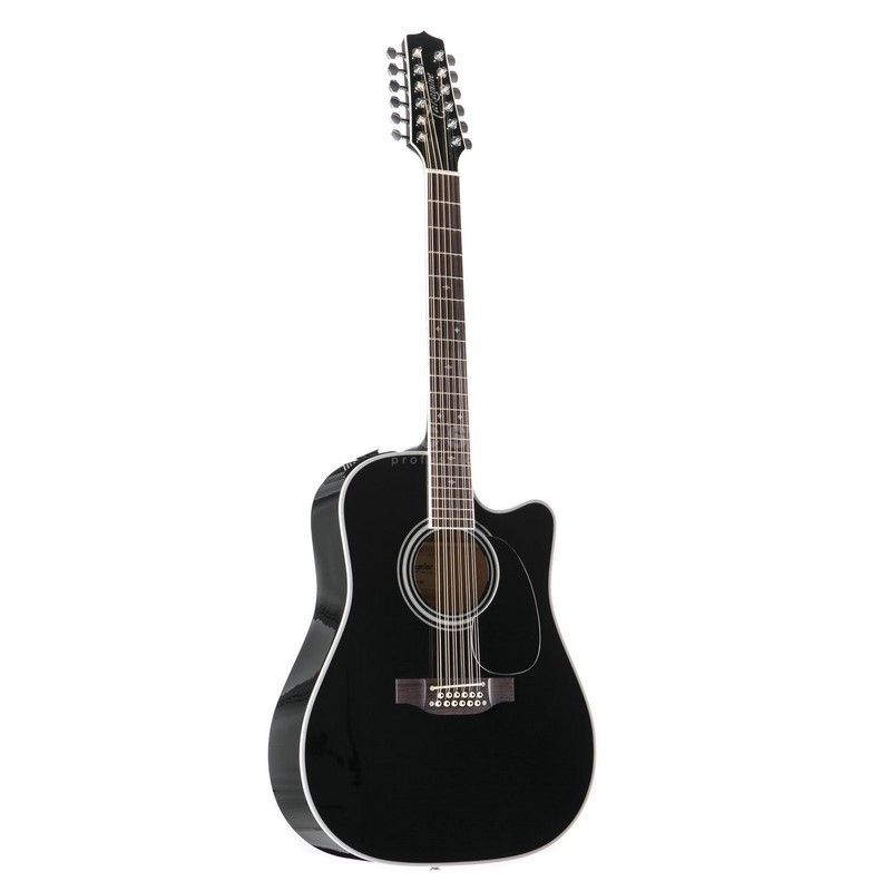 TAKAMINE GUIT AC ELEC TAKAMINE EF381SC NEGRA 12 CUERDAS
