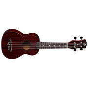 UKE VINTAGE MAHOGANY SOPRANO RED SATIN