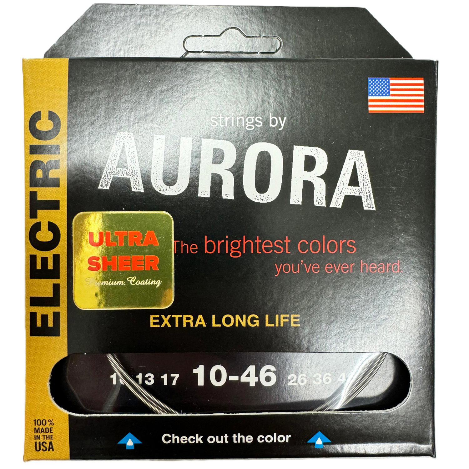AURORA STRINGS ELECTRICA ULTRA SHEER CLEAR COAT 10-46
