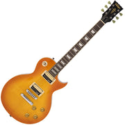 VINTAGE V100  - FLAMED MAPLE - THRU HONEYBURST +  Soporte Gratis