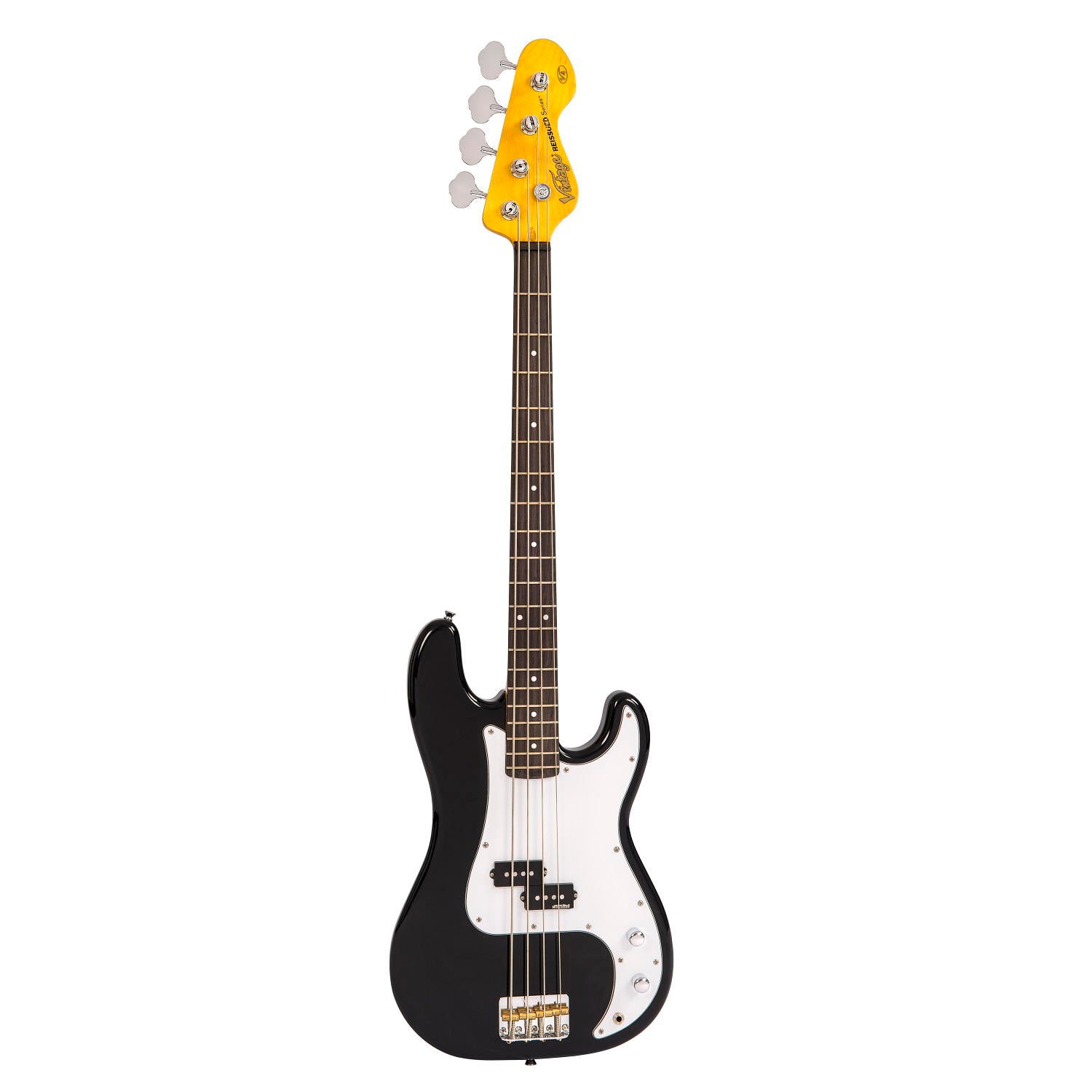 VINTAGE BASS GUITAR-BOULEVARD BLACK + Soporte Gratis