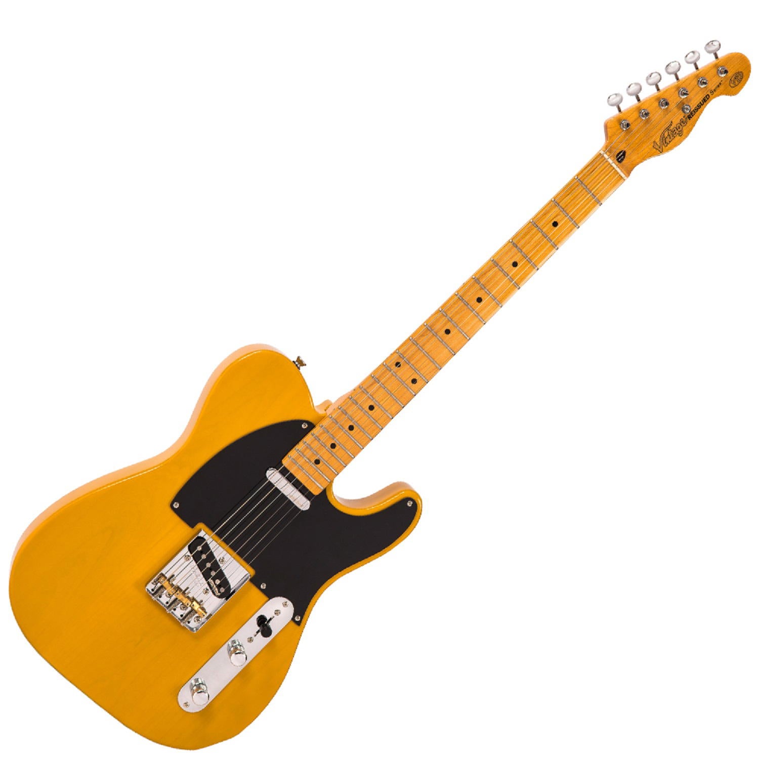 VINTAGE V52 ELECTRIC GUITAR - BUTTERSCOTCH + Soporte Gratis