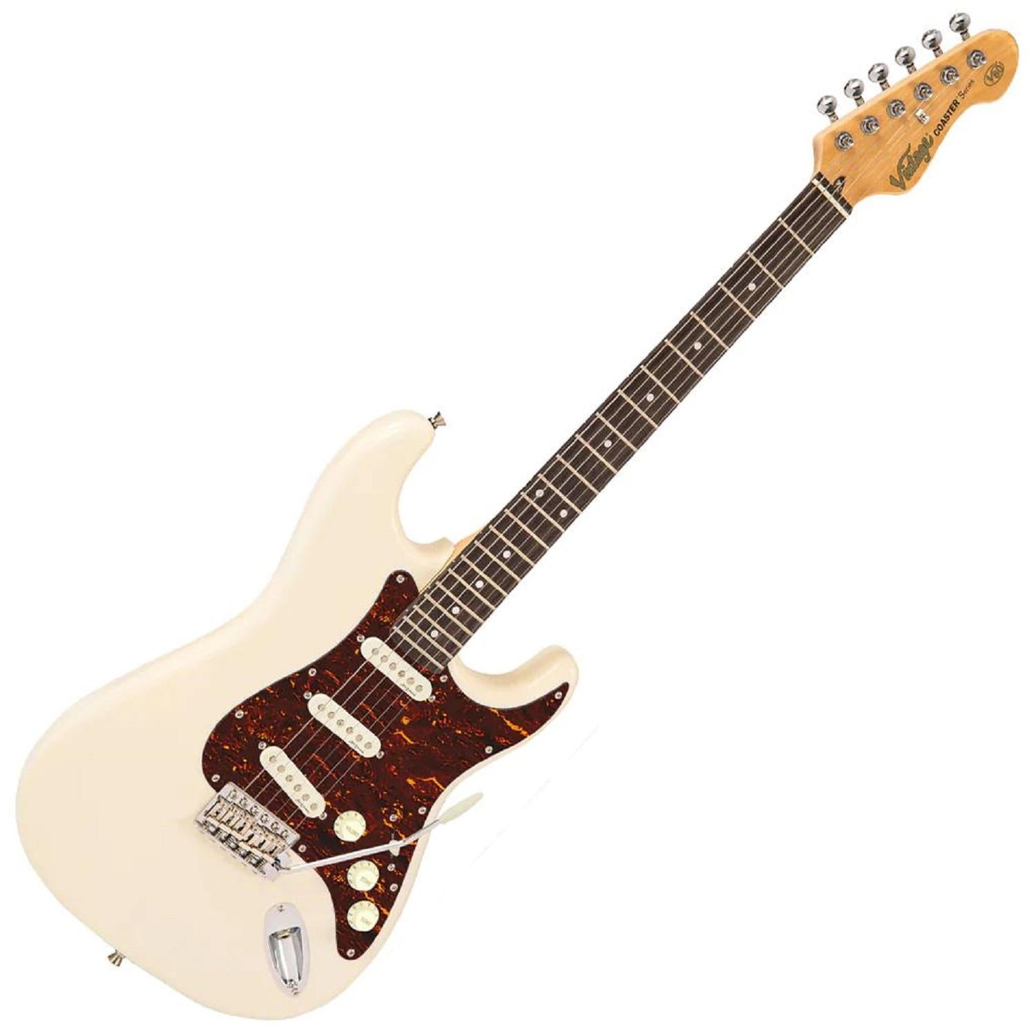 VINTAGE V60 COASTER EL.GUITAR - VINTAGE WHITE