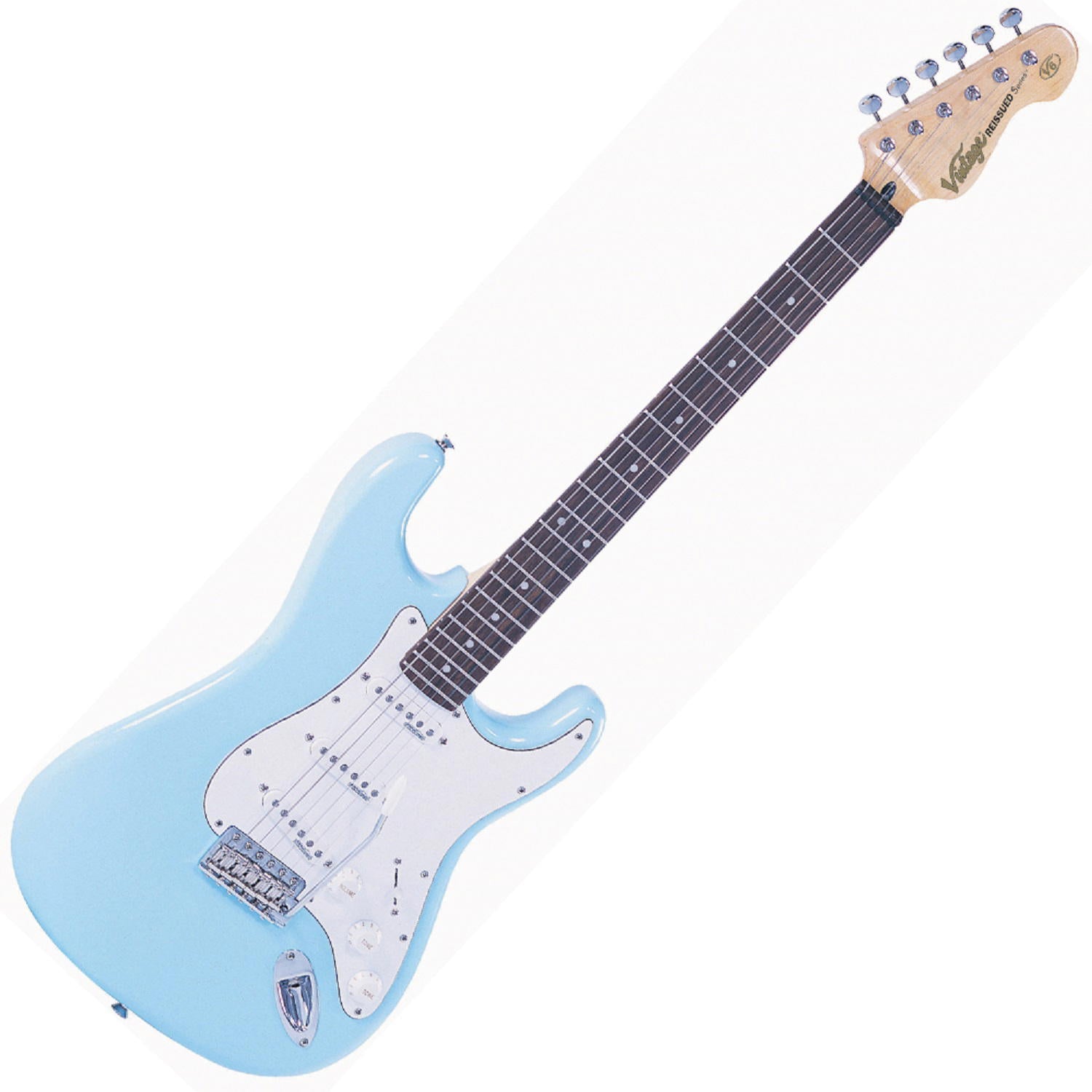 VINTAGE ELECTRIC GUITAR- LAGUNA BLUE + Soporte Gratis