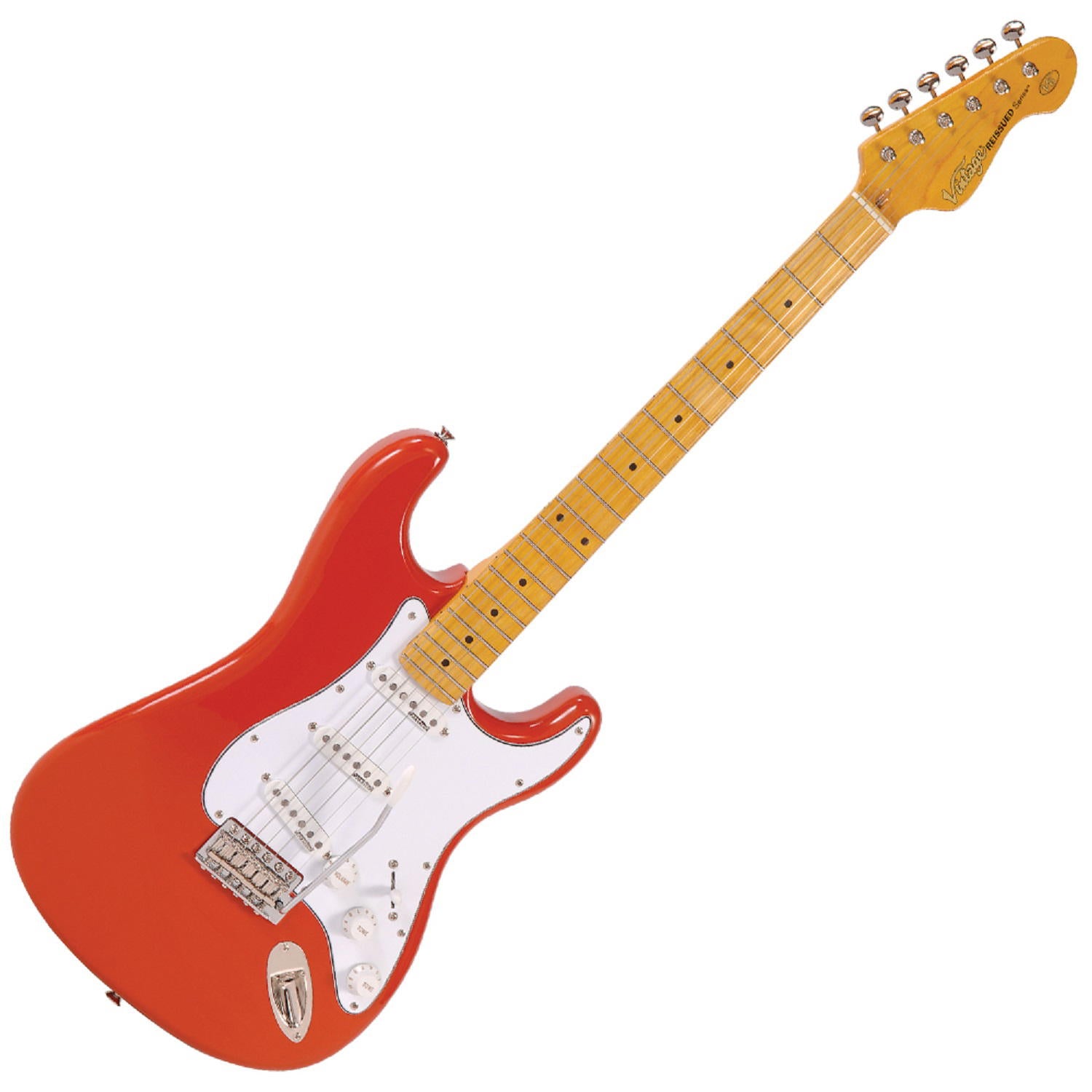 VINTAGE ELECTRIC-MAPLE FB-FIRENZA RED + Soporte Gratis