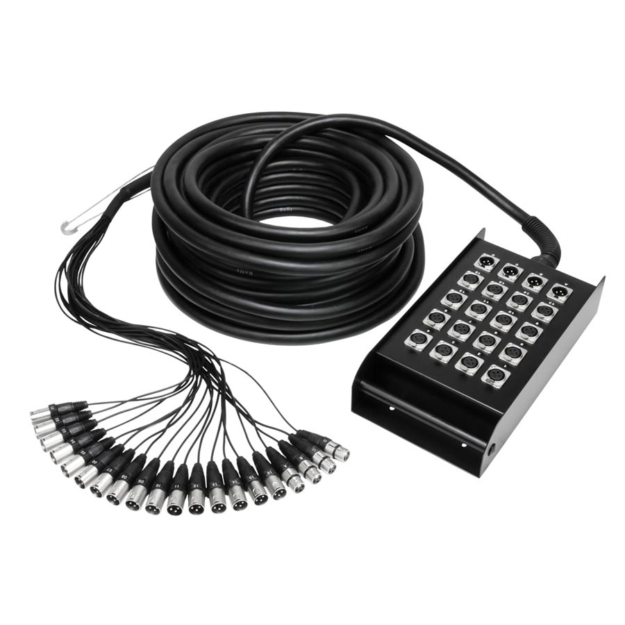 Adam Hall Cable K20C30 Cajetin de escenario 16/4 30m