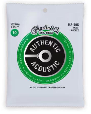 CUERDAS MARTIN AUTHENTIC SILKED BRONZE 80/20 10-47