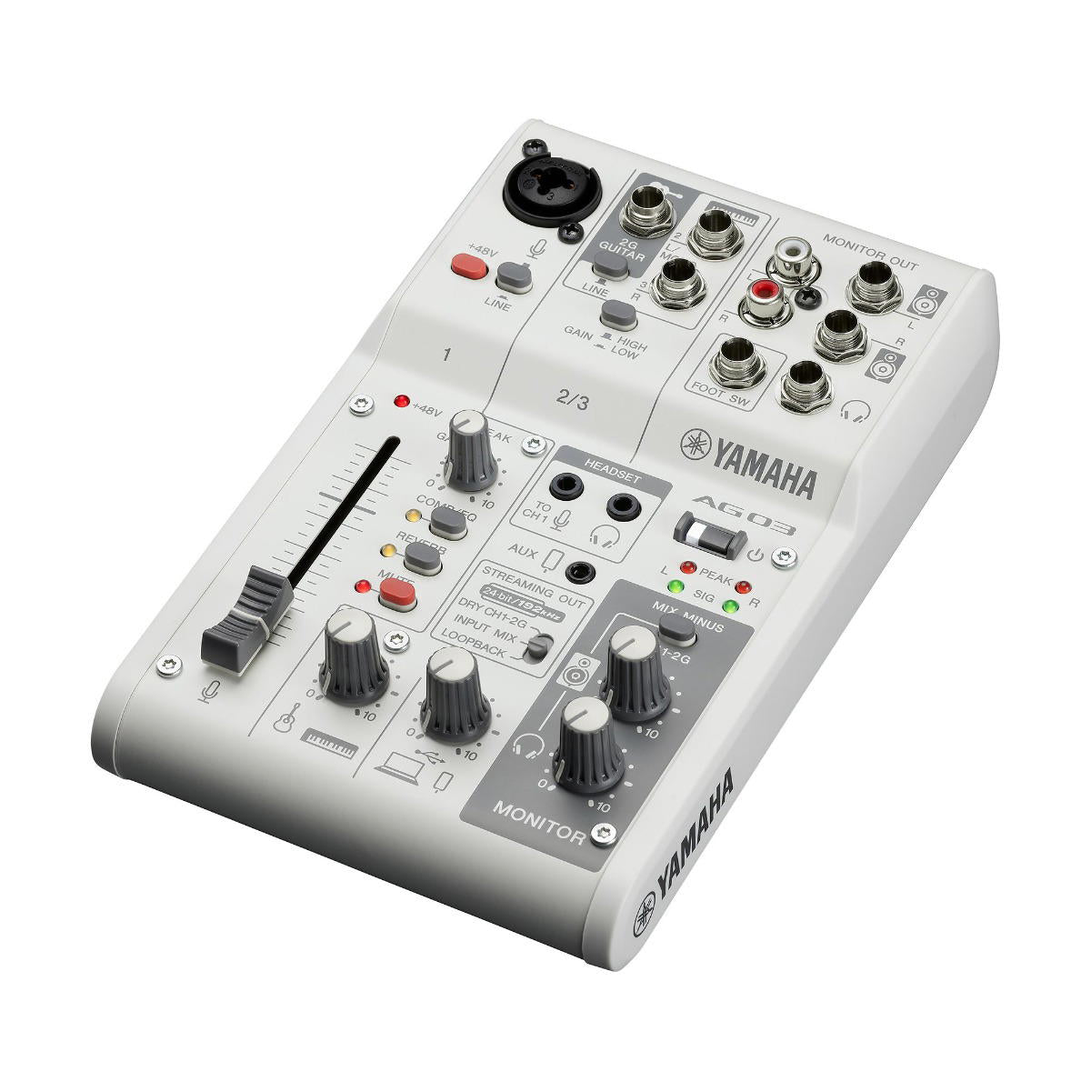 Yamaha AG03MK2W Mezclador para Streaming