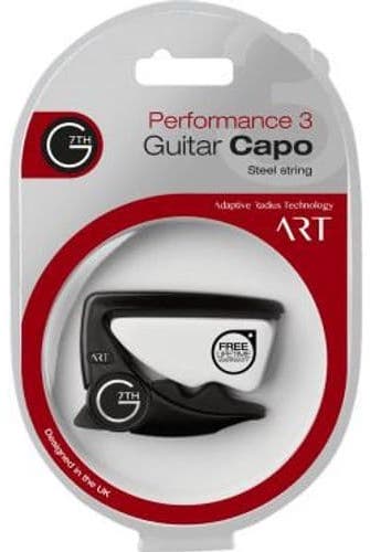 G7TH Cejilla para acústica 6 cuerdas. Negra
