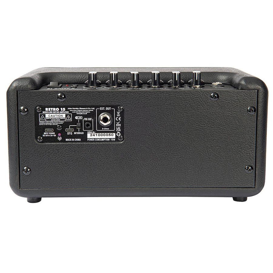 VINTAGE RETRO 15 AMPLIFIER WITH DSP - BLACK