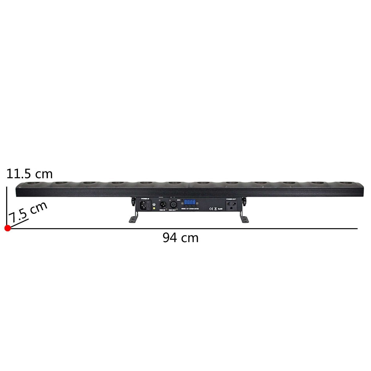 Power Lighting BARRE LED 12x3W CRYSTAL GOLD