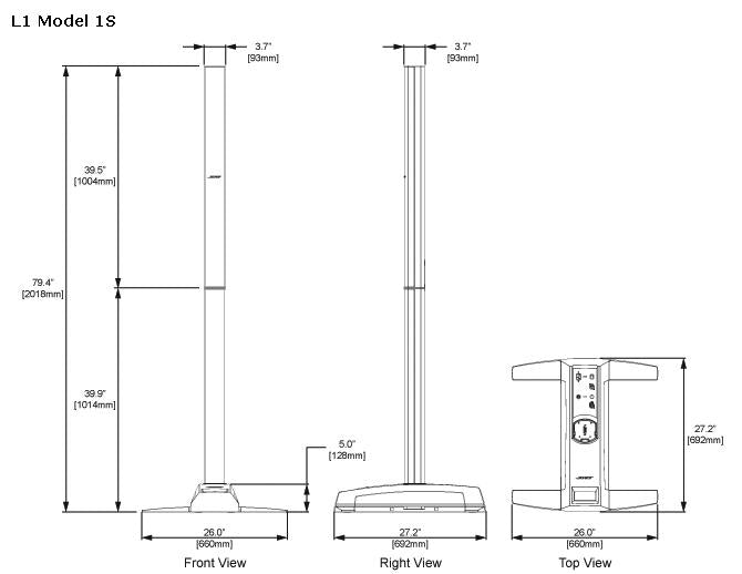 Bose L1 Model 1S + B2