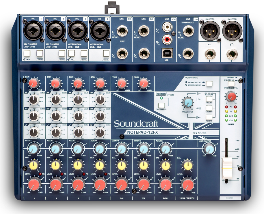 Soundcraft Notepad 12FX 