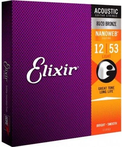 Elixir Cuerdas Guitarra Acústica Nanoweb 80/20 Bro