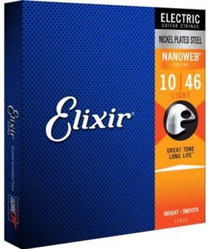 Elixir Cuerdas Guitarra Eléctrica Nanoweb L 10-46