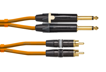 Cordial Ceon DJ JACK-RCA 1,5 metros Naranja