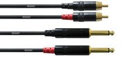 CORDIAL CFU 3 PC Cable 2RCA-2JACK 3 metros