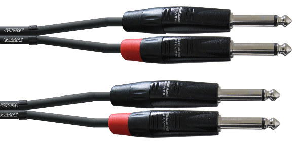 Cordial CFU 1,5 PP Cable 2JACK-2JACK Mono 1´5 metros