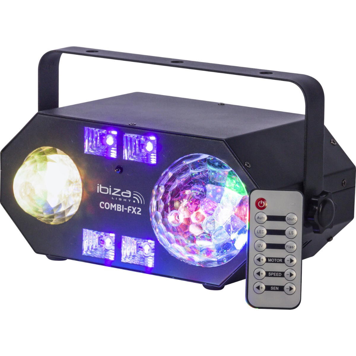 IBIZA LIGHT COMBI-FX2 4-IN-1 LIGHT EFFECT IN BOX