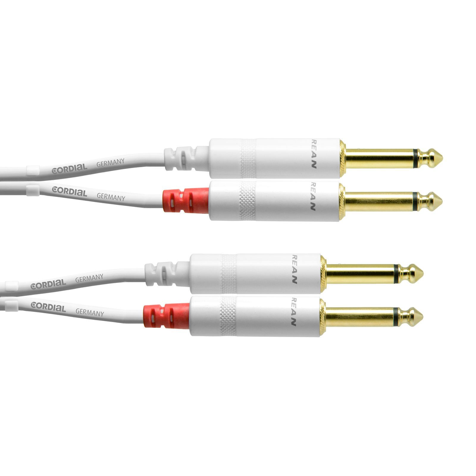 Cordial CFU 3 PP Snow Cable 2JACK-2JACK 3 metros