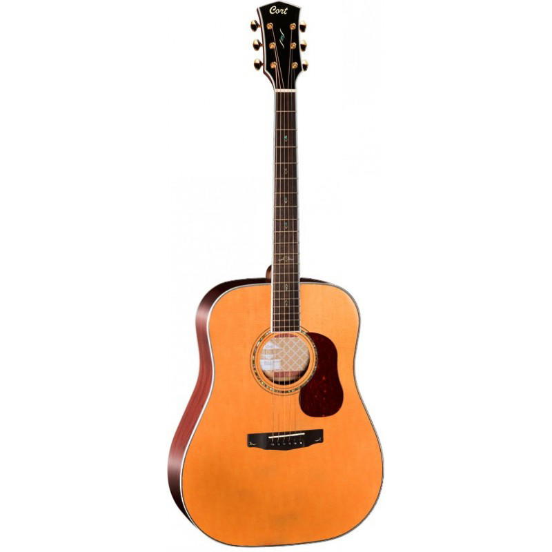 CORT Guitarra Acústica Gold-D8 Nat+Funda S