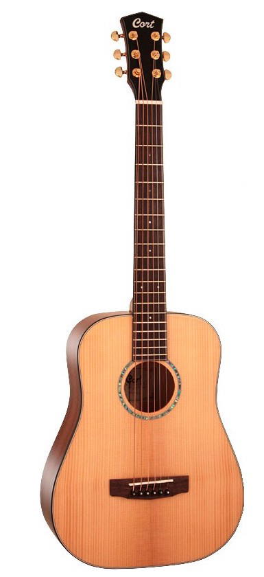 CORT Guitarra Acústica Gold Mini F+ Funda