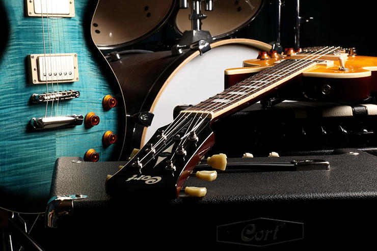 CORT Guitarra Eléctrica Cr250Dbb
