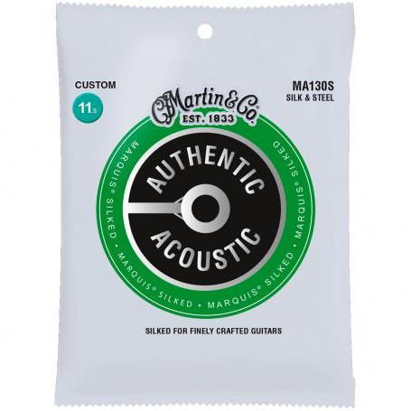 CUERDAS ACÚSTICA MARTIN MA130S AUTHENTIC ACOUSTIC SP SILK & STEEL 11.5-47
