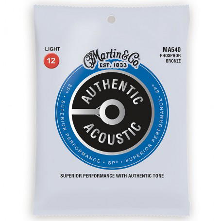 CUERDAS ACÚSTICA MARTIN MA540 AUTHENTIC SP ACOUSTIC PHOSPHOR BRONZE 12-54